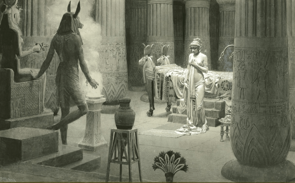 Fortunino Matania (1881-1963), Paulina no Templo de Ísis.